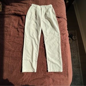 Abercrombie cream tailored trousers